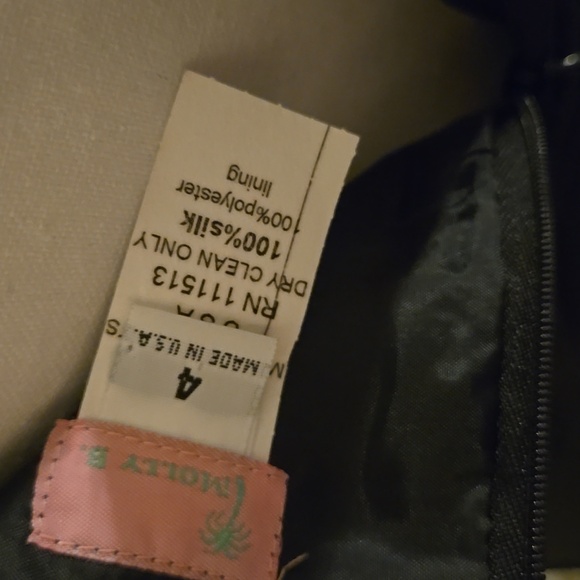 Molly B Black Strapless Chic Dress With Detachable Belt and Intricate Detailing - Picture 8 of 17